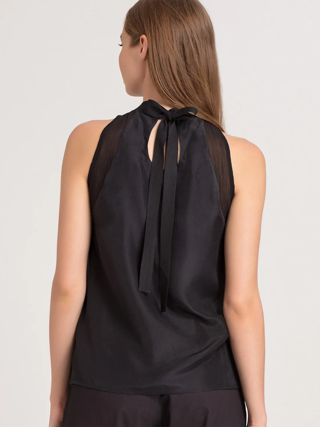 Black Halter Top