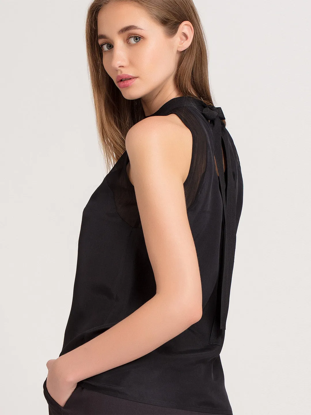 Black Halter Top