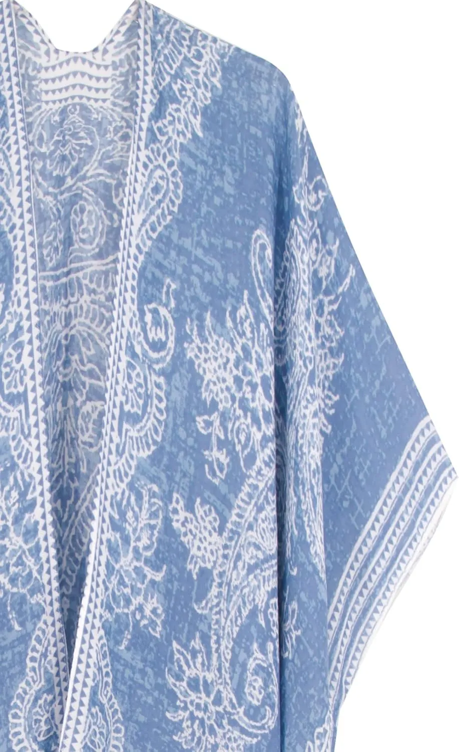 Breezy Lane Women's Kimono Cardigan Summer Swimsuit Coverups Beach Cover Up with Floral Print for Vacation