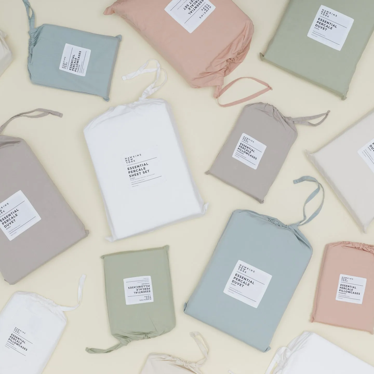 Essential Percale Duvet - White