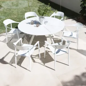 Estella & Tala Dining Setting - 7 pce White