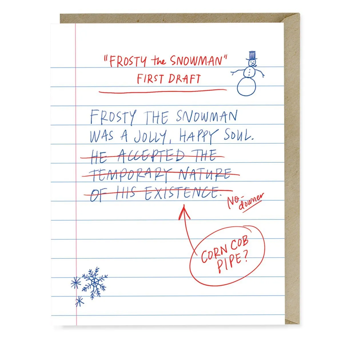 First Draft Lyrics Frosty Card