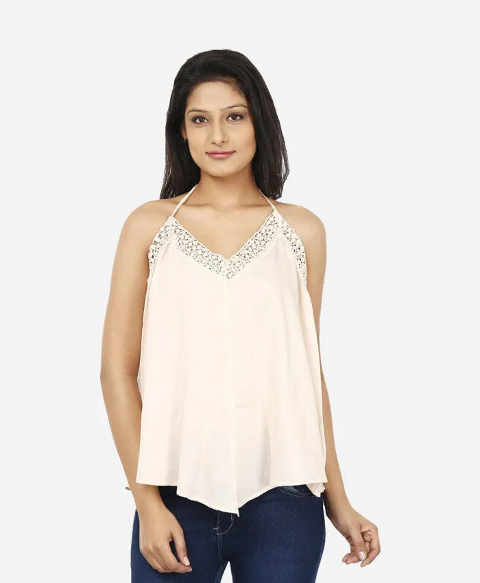 Harpa Casual Sleeveless Solid Women's Top