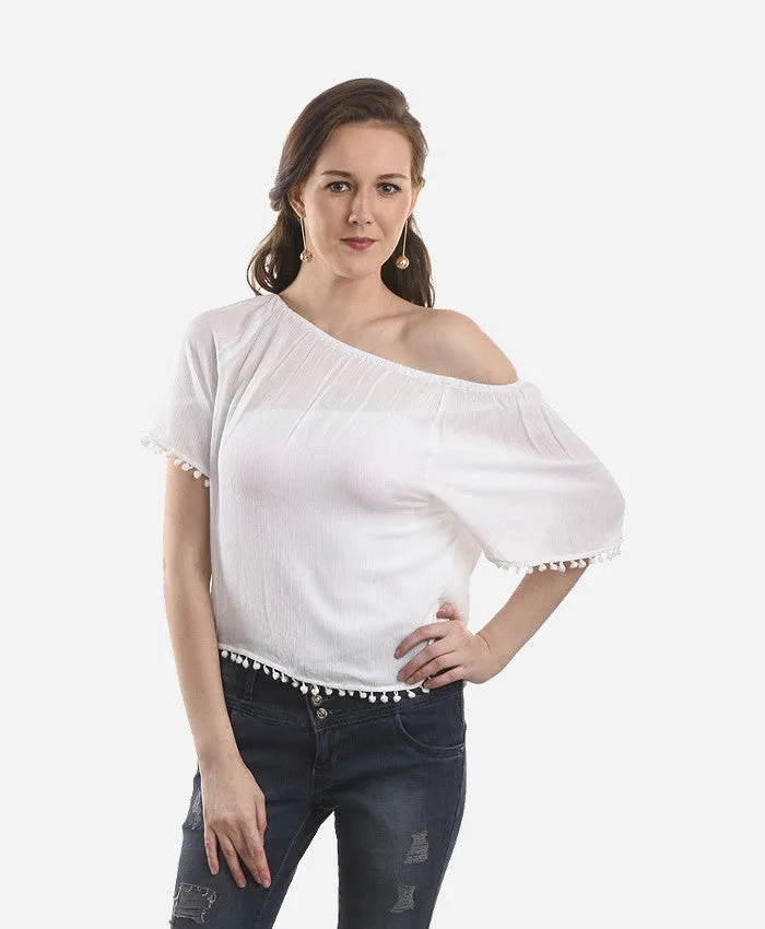 Harpa Casual Sleeveless Solid Women's Top