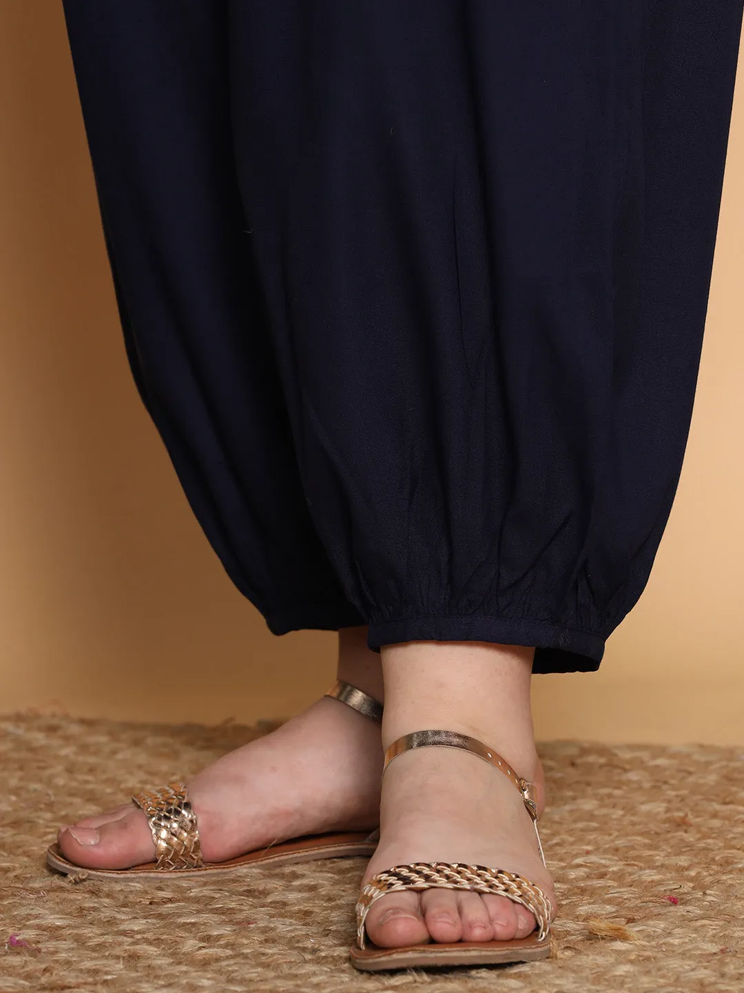 Navy Rayon Balloon Salwar