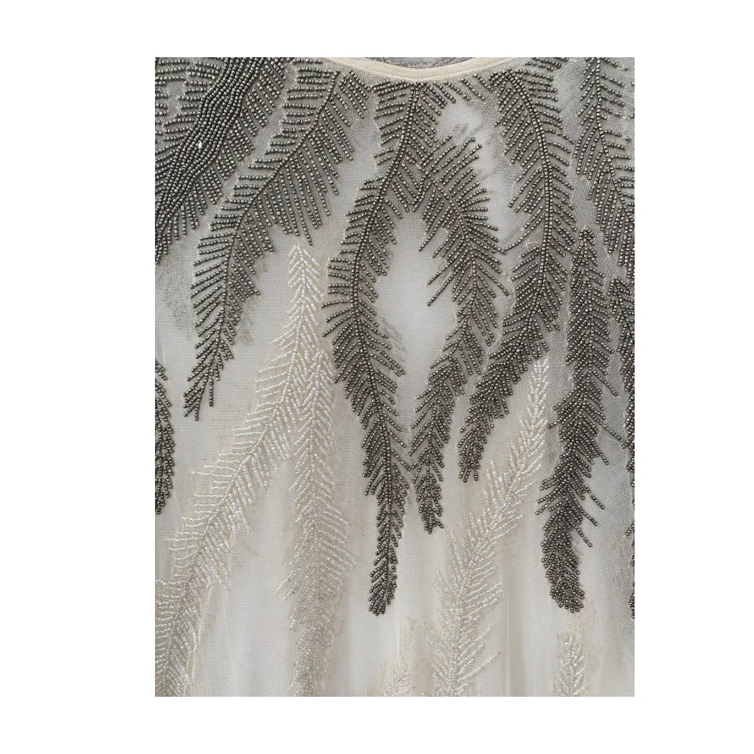 Sequins Chiffon Top Nude SIZE 18